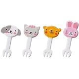トルネ アニマル フォークピック 8本入 うさぎ・いぬ・ねこ・くま お子様も使いやすい 弁当 P-3603