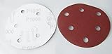 あれば便利 選べる12サイズ ダブルアクション サンダー用 マジックペーパー サンディング ペーパー 125mm 100枚セット #40 #60 #80 #120 #180 #240 #320 #40