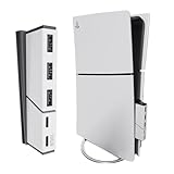 C.AMOUR 新型 PS5 Slim USBハブ 【10Gbps高速転送対応】 本体一体型 USB2.0ポート*3 Type-Cポート 5Gbps*1 Type-Cポート 10Gbps*1 PlayStation 5 Slim専用 HUB USB拡張ハブ usb-c 高速伝送 プラグ＆プレイ 安定性 軽量 コンパクト