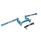 Cres タミヤ02B-02B 1 / 10RCカーアップグレードパーツアクセサリー用アルミ合金ボールベアリングクランクステアリングセット