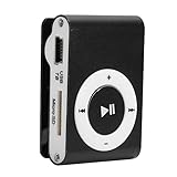 T opiky ポータブルデジタルMP3プレーヤー イヤホンとUSBケーブルを備えた Mini-MP3バッククリップ MP3ミュージックプレーヤー 音楽プレーヤー 8 GBメモリカード 5時間の再生時間(ブラック)