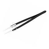TOOGOO 1個の新しい細い尖った先端ピンセット　セラミック先端130x10mm　電子機器用