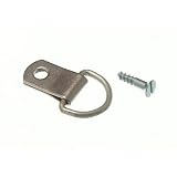 Picture Frame Hanging D Ring Single Np Nickel Plated With Screws Pack Of 10 by ONESTOPDIY