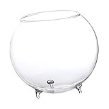 P Prettyia 透明　ガラス　水耕栽培　花瓶　マイクロ　DIY　景観　テラリウム　ボトル　耐熱　実用　全2サイズ - L