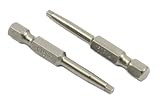 Forney 70845 Power Bit Square Recess, 1-by-2-Inch, 2-Pack by Forney