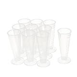 uxcell 測定カップ 計量シリンダー 液体測定ツール 50ml 10個