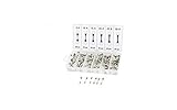BULUSHI 120PCS 速い速い吹きガラスヒューズ管詰め合わせセット6x30mmキット/ 5A.10A.15A.20A.25A.30A.