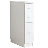 ライフスタイリングショップ すき間収納 幅20cm メラミン チェスト 3段 隙間収納 キッチン 引き出し AK-002