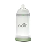 Adiri NxGen Stage 3 Nurser Fast Flow Baby Bottle, White, 9 Plus Months by Adiri [並行輸入品]