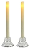 Sternoホームcgt13109cr2 Flameless Candle、テーパ、クリームワックス、9-in。2pk 9-Inch イエロー CGT13109CR2 1