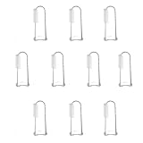 10枚 犬 歯ブラシ 透明ペット用 5.5cm ペット シリコン 指 歯ブラシ 口臭 歯周病予防 ペット用品 犬 猫 小型犬 中型犬