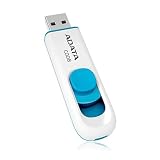 ADATA USBメモリ 64GB USB2.0 スライド式 ホワイト AC008-64G-RWE