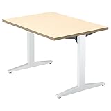 プラス　会議テーブル　STAGEO　テーブル長方形　ST-120TR　ホワイトメープル