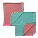 リバーシブル ブランケット(ライトブルー×ピンク)