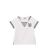 [ミキハウス] MIKIHOUSE セーラーカラー♪プッチー半袖Ｔシャツ （70cm-120cm） 12-5233-709 白 110cm