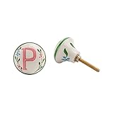 (シージービー・ギフトウェア) CGB Giftware Birds And Botanics 引き出し用 つまみ 取っ手 デコレーション (P) (アクア/ピンク)