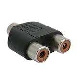 RCAオーディオビデオスプリッターアダプタY形RCAアダプター1 RCAメスから2メスソケットスプリッターケーブルアダプターRCA F-2 RCA F創造的で実用的