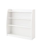 《完成品》シンプルキッズ収納家具【CREA】クレアシリーズ【本棚】幅93cm (ホワイト)
