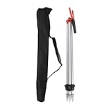 格納式トータルステーション三脚 調整可能 トータル ステーション三脚 アルミ合金 プリズムポールスタンド測量ツール 建設現場 トンネル 橋 プリズム ポール ブラケット トータル ステーション プリズム ポール サポート