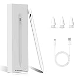 Apple iPad Pencil 6th/7th/8th/9th/10th、iPad Air 3th/4th/5th、iPad Mini 5th/6th、iPad Pro 11/12.9インチ用スタイラス、手のひらリジェクション&チルト感度付きペン、磁気およびUSB-C充電。