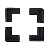 4pcsベビーセーフティコーナープロテクターテーブルエッジソフトキッズガード（ブラウン）