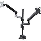 StarTech.com デスクマウント型デュアルモニターアーム／多関節フルモーション／最大32インチVESA互換ディスプレイ （耐荷重8kg）2台に対応／上下2画面配置対応／高さ調節機能／クランプまたはグロメット ARMDUALPIVOT