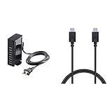 【C-Cケーブル】 エレコム USB充電器 USB PD 準拠 70W (合計最大出力) USB-A×8 / Type-C ×1 【 iPhone/Android/各種タブレット 対応 】 ACケーブル付属 1.5m EC-ACD05BK 【1ｍ】