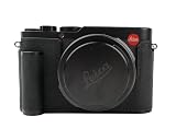 CLC handmade 対応 Leica D-LUX8/Leica D-LUX 8 専用 カメラケース カメラカバー カメラバッグ 本革 頭層牛革本体+メタルベースプレート+ハンドル (Dark Black)