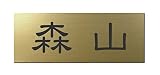 丸三タカギ 彫り込み済表札 アクリル APG2-G-1-1-森山 【完成品】
