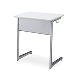 コクヨ　Campus Desk　教育施設用家具　キャンパスデスク（W650）　1人用　ワイヤー棚　スチール幕板　奥行き450タイプ 本体カラー:SAW/天板カラー:PAW