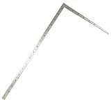 シンワ測定 曲尺 同厚 併用 1尺5寸裏面50cm 名作赤数字入 シルバー 10644