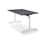 コクヨ   ミーティングテーブル DAYS OFFICE FLIP TOP XY-TFT158FSAAMCB 幅150×奥行80CM 天板グレイ