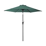 オープンカフェ風パラソル 248cm【ノクターン-NOCTURNE-】パラソル　撥水　アルミ　グリーン