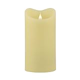 Pacific Accents Solare Flameless Ivory Wax Candle by Pacific Accents