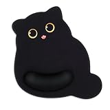 Newseego マウスパッド かわいい リストレスト マウスパッド手首 低反発リストレス 人間工学 クッション 滑り止め 水洗い 耐久性良い 疲労軽減 ゲーム 仕事用パソコンパッド キャラクター 可愛い猫柄