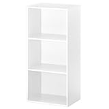 【完成品】 カラーボックス マルチラック 木製 ラック 多目的ラック 収納箱 本棚 〔3段〕 ホワイト