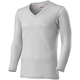 [ミズノ] 発熱素材インナー ブレスサーモアンダーウェア 中厚ソフト for Daily Vネック9分袖シャツ C2JAA622 メンズ ベイパーシルバー L