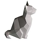 (ADOSSY) ペーパークラフトキット ペーパークラフト 動物 用紙 大人 子ども 初心者 ひよこ 猫 ペンギン (すわるねこ)