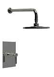Santec 3632en25-tm EnzoサテンOrobrass圧力バランスシャワー – トリムのみW / ENハンドル( Includes 8 " Deluge雨ヘッド、アーム、f