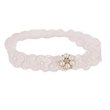 赤ちゃんの女の子のヘアバンドプリンセスレースヘッドウェア弾性のヘアバンド- ピンク