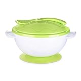 吸盤ボウル ベビー食器 ベビー食器 吸盤つきボウル 動きにくい 6か月から hibote グリーン