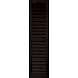 Vantage 0114055002 14X55 Louver Arch Shutter/Pair 002, Black [並行輸入品]