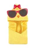 Hudson Baby Animal Face Hooded Towel, Cool Chick[並行輸入]