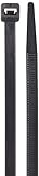 Morris Products 20274 Ultraviolet Nylon Cable Ties, Black, 11" Length, 0.296" Width, 120lbs Tensile 
