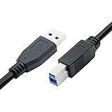 YSJJZRL USB 3.0 ケーブル A オス - B オス、タイプ A - B オス ハードディスク ドライブ、スキャナー、USB ハブ、モニターなどに対応 (0.3M)
