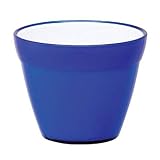 植木鉢 イタリア製樹脂ポット 【ブルー 直径20cm】 穴無し 〔園芸用品〕