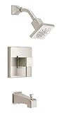 Danze D502033BNT Reef Single Handle Tub and Shower Trim with Efficient Flow Showerhead, Brushed Nick