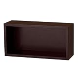 ドウシシャ(DOSHISHA) 賃貸でも安心。ピンで取り付ける壁掛け飾り棚 キューブタイプ(ワイド) 幅40×奥行10×高さ20cm ブラウン KB-40W BR KB-40W BR