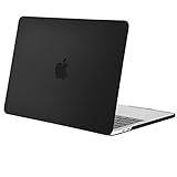 Mosiso New MacBook Pro 13 インチ専用 2017年 ＆ 2016年 最新 ハードケース シェルカバー 高品質 超薄型 最軽量 (対応モデル：[A1706] タッチバー/[A1708] タッチバー無し) (ブラック)