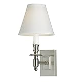 Norwell照明5120 Weston – 1ライト壁取り付け用燭台 Nor5120-BN-WS